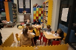 Nauka płynnego czytania w międzyzdrojskiej bibliotece 2 stycznia 2024 r.