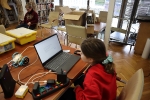 Zajęcia z robotyki w międzyzdrojskiej bibliotece 26 lutego 2022 r.